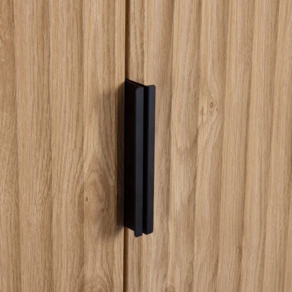 Seconique Miami 2 Door Wardrobe Oak Effect/Black