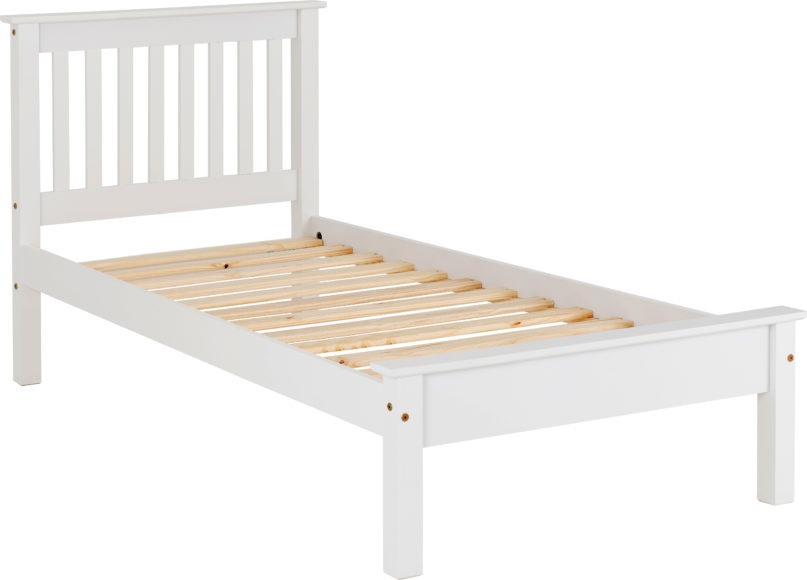 Seconique Monaco 3' Bed Low Foot End White