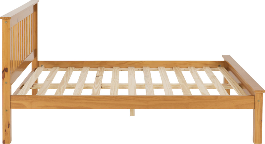 Seconique Monaco 4'6" Bed Low Foot End Antique Pine
