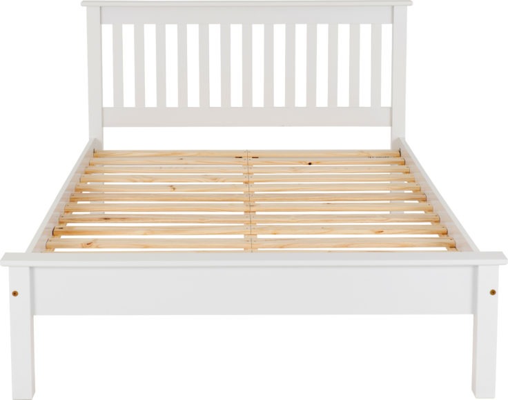Seconique Monaco 4' Bed Low Foot End White