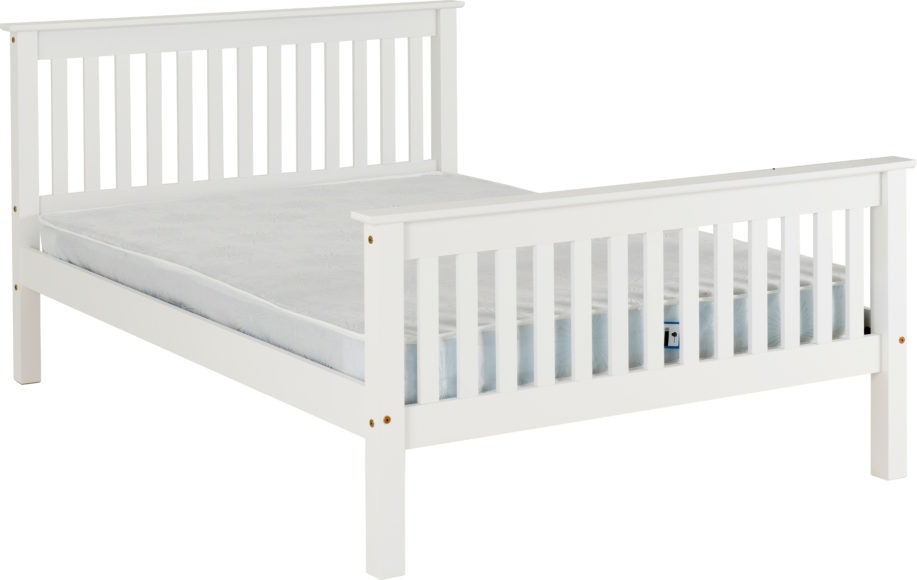 seconique Monaco 5' Bed High Foot End White
