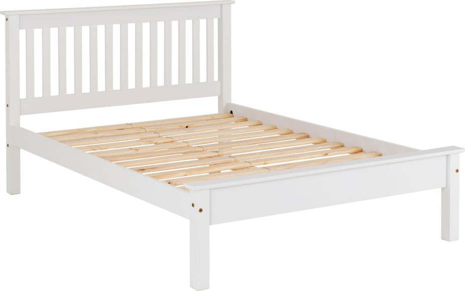 Seconique Monaco 5' Bed Low Foot End White