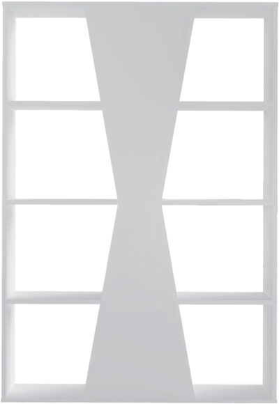 Seconique Naples Medium Bookcase White