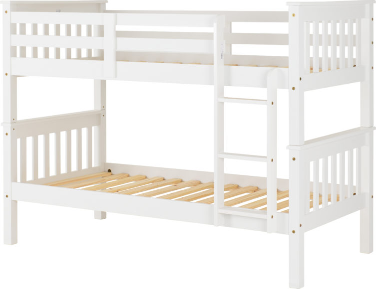 Seconique Neptune 3' Bunk Bed White