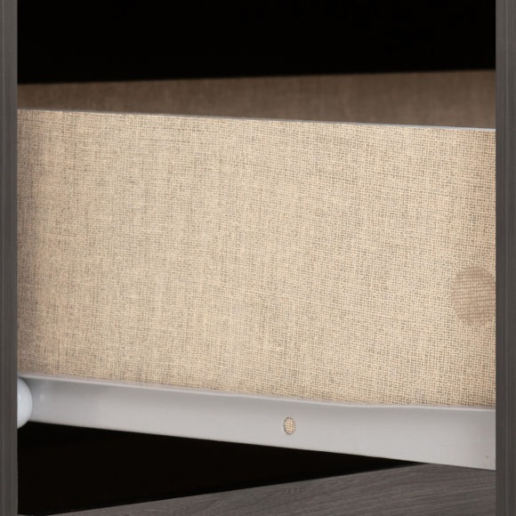 Seconique Nevada 2 Drawer Bedside Black Wood Grain