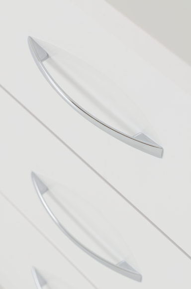 Seconique Nevada 3 Drawer Chest White Gloss