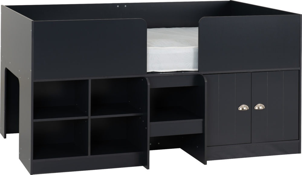 Seconique Orlando Low Sleeper Bed Dark Grey