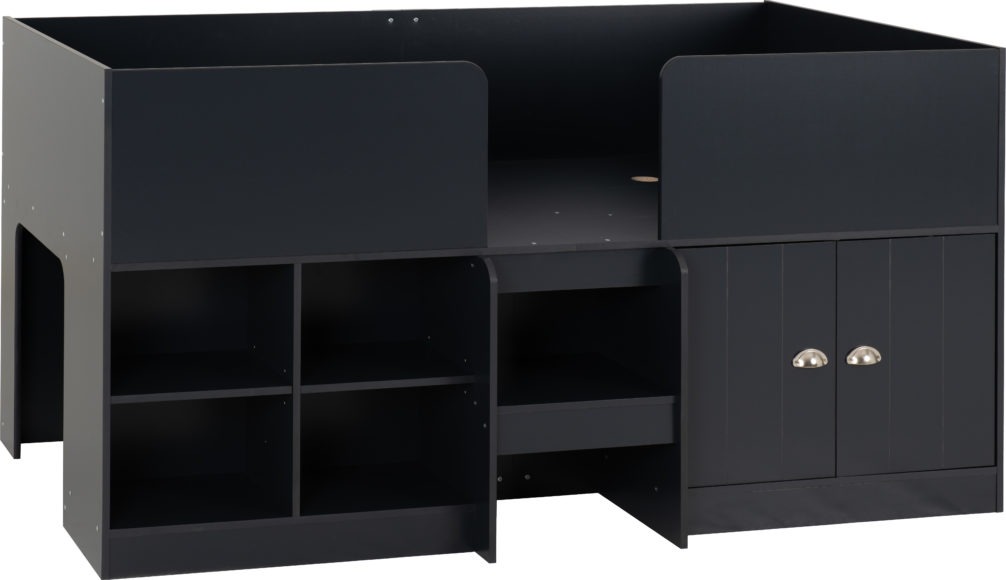 Seconique Orlando Low Sleeper Bed Dark Grey