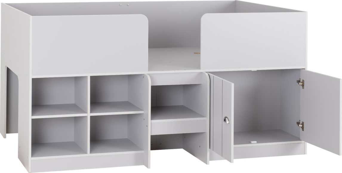 Seconique Orlando Low Sleeper Bed Dove Grey