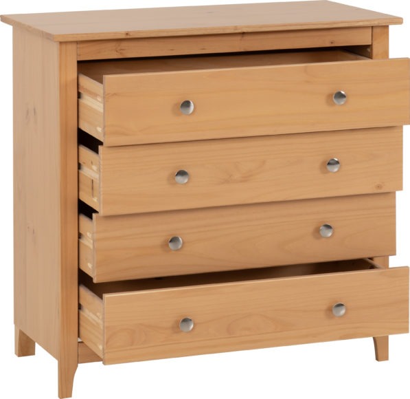 Seconique Oslo 4 Drawer Chest Antique Pine