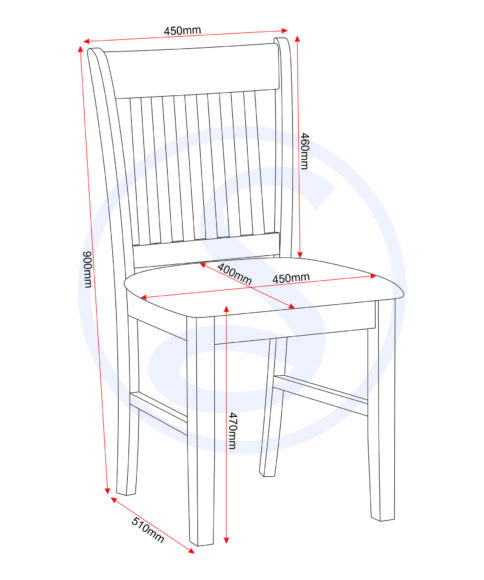 Seconique Oxford Chair (Box Of 2) Grey/Grey Fabric