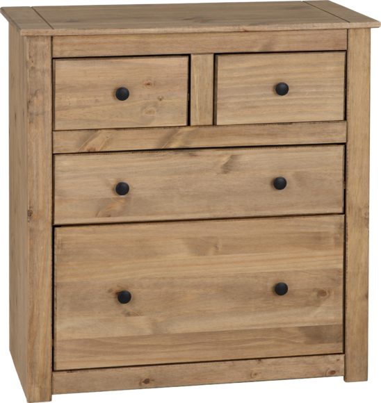 Seconique Panama 2+2 Drawer Chest Natural Wax