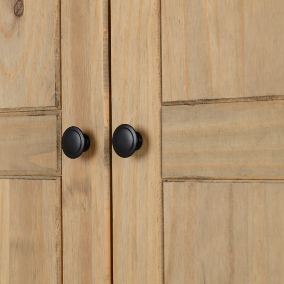 Seconique Panama 2 Door Wardrobe Natural Wax