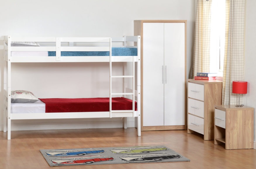 seconique Panama 3' Bunk Bed White