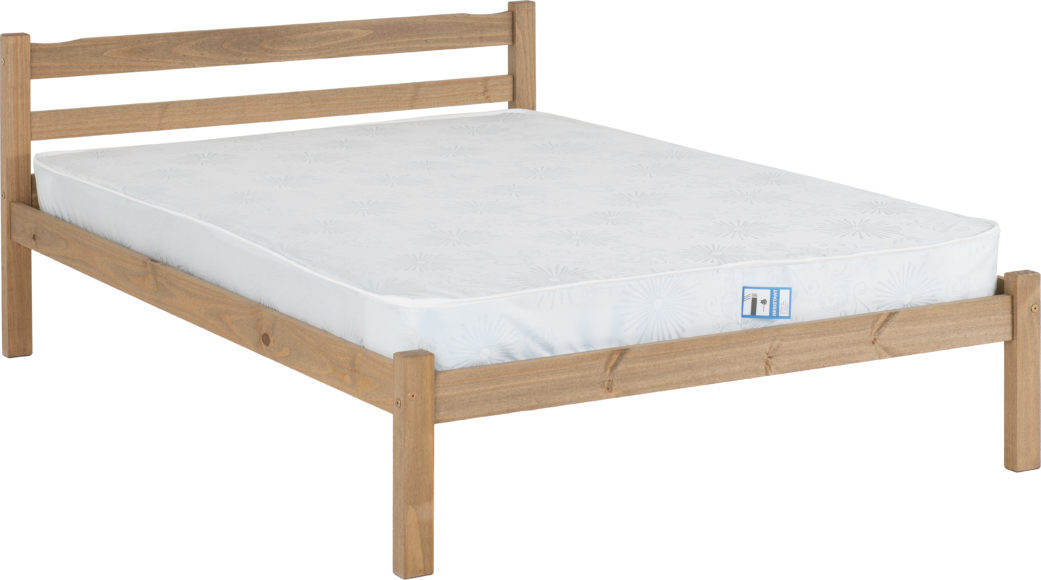 Seconique Panama 4'6" Bed Natural Wax