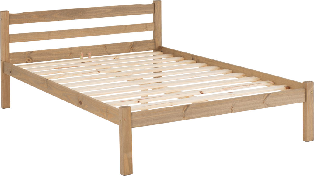 Seconique Panama 4'6" Bed Natural Wax