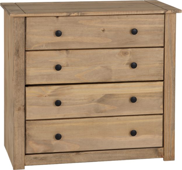 Seconique Panama 4 Drawer Chest Natural Wax