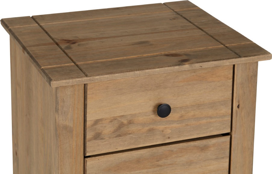 Seconique Panama 5 Drawer Narrow Chest Natural Wax