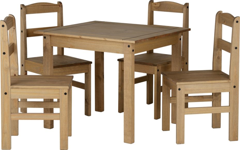 Seconique Panama Dining Set Natural Wax