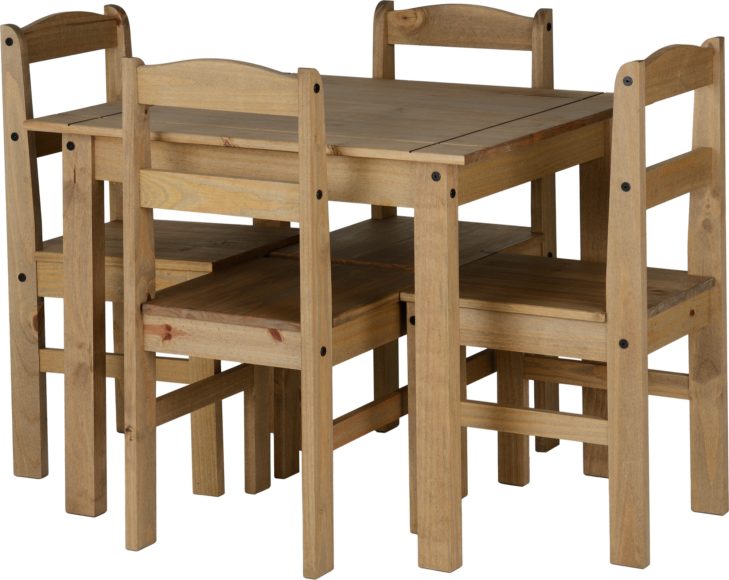 Seconique Panama Dining Set Natural Wax
