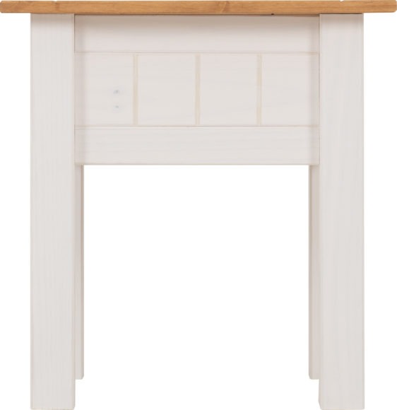 Seconique Panama Lamp Table White/Natural Wax