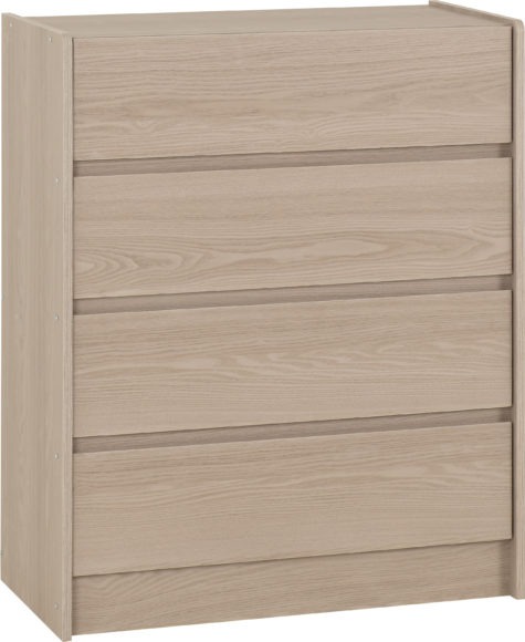 Seconique Paris 4 Drawer Chest Smoked Ash Effect