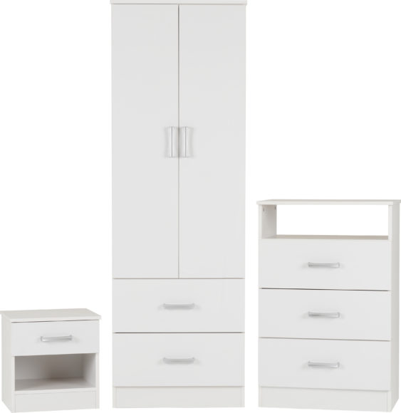 Seconique Polar Bedroom Set White