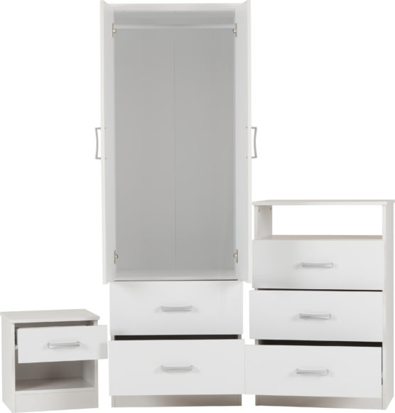 Seconique Polar Bedroom Set White