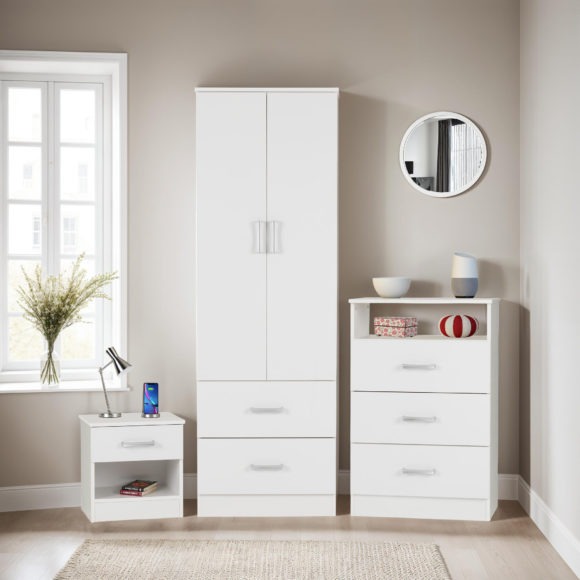 seconique Polar Bedroom Set White