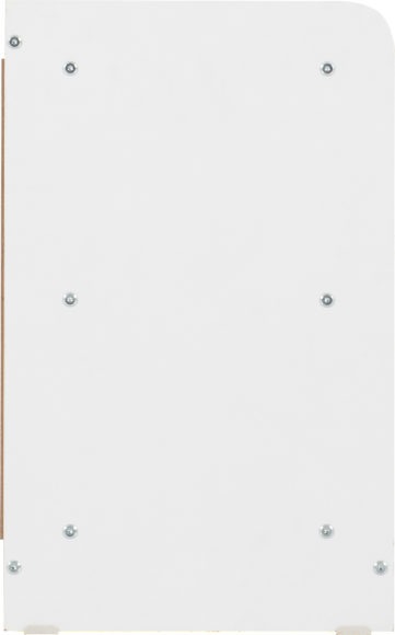 Seconique Portland Shoe Bench White/Steel Fabric