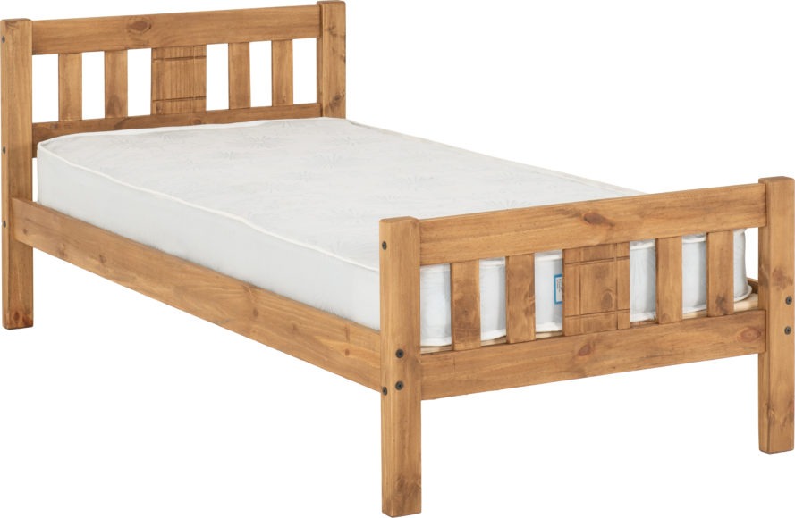 Seconique Rio 3' Bed Distressed Waxed Pine