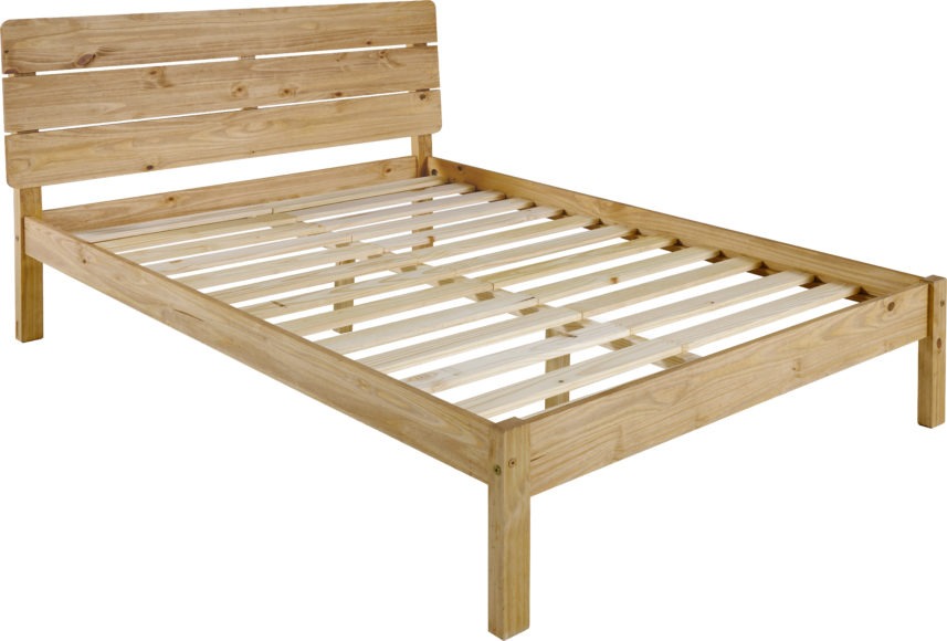 Seconique Ronan 4'6" Bed Waxed Pine