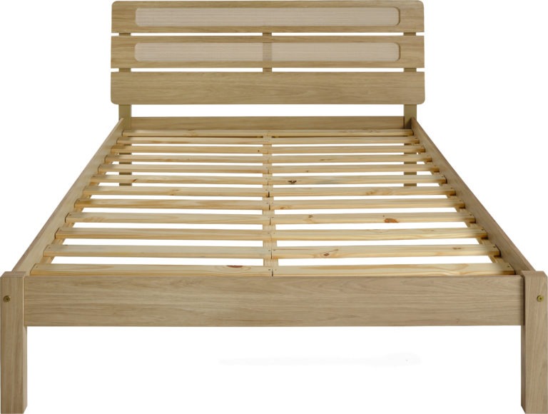 Seconique Santana 5' Bed Light Oak/Rattan Effect