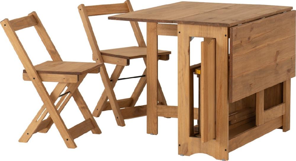 Seconique Santos Butterfly Dining Set Natural Wax