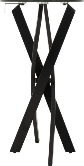 Seconique Sheldon Console Table Clear Glass/Black