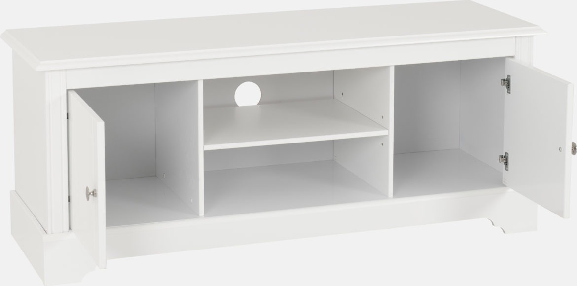 Seconique Stratford 2 Door TV Unit White