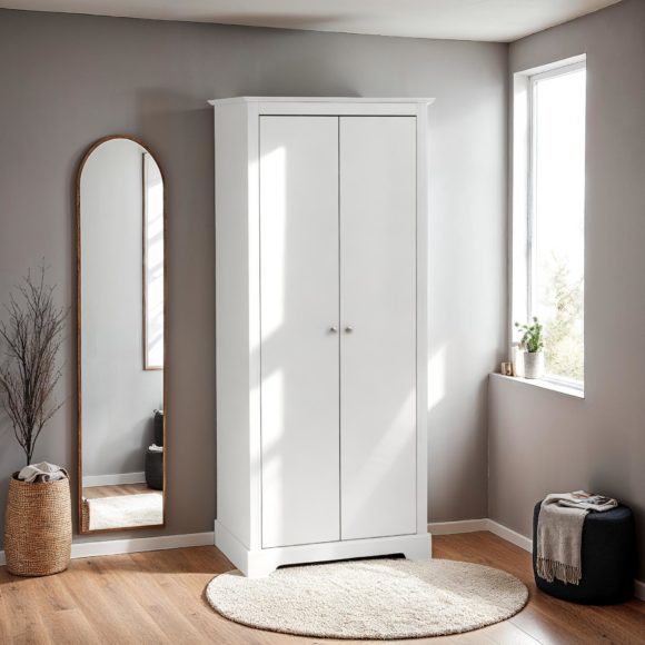 seconique Stratford 2 Door Wardrobe White