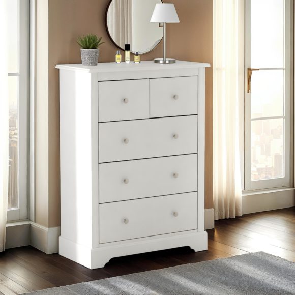 seconique Stratford 3+2 Drawer Chest White
