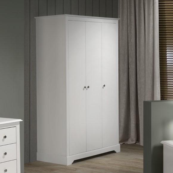 Seconique Stratford 3 Door Wardrobe White