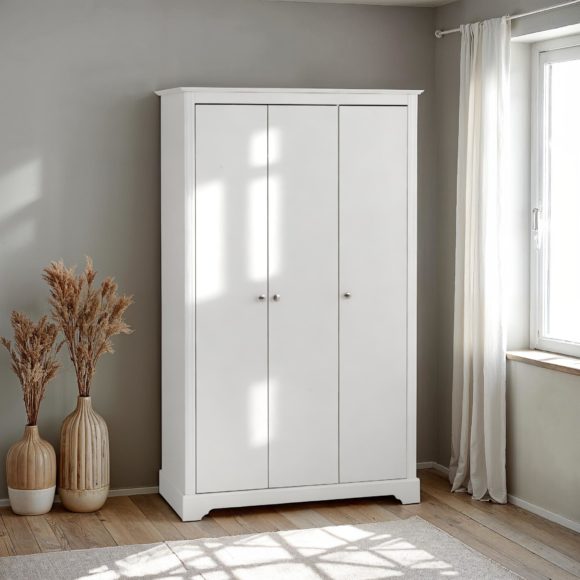seconique Stratford 3 Door Wardrobe White
