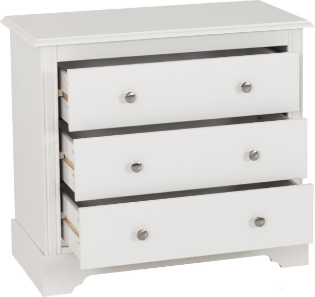 Seconique Stratford 3 Drawer Chest White