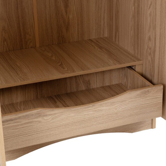 Seconique Tessa 2 Door Wardrobe Natural Oak Effect