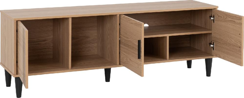 Seconique Tessa TV Cabinet Natural Oak Effect