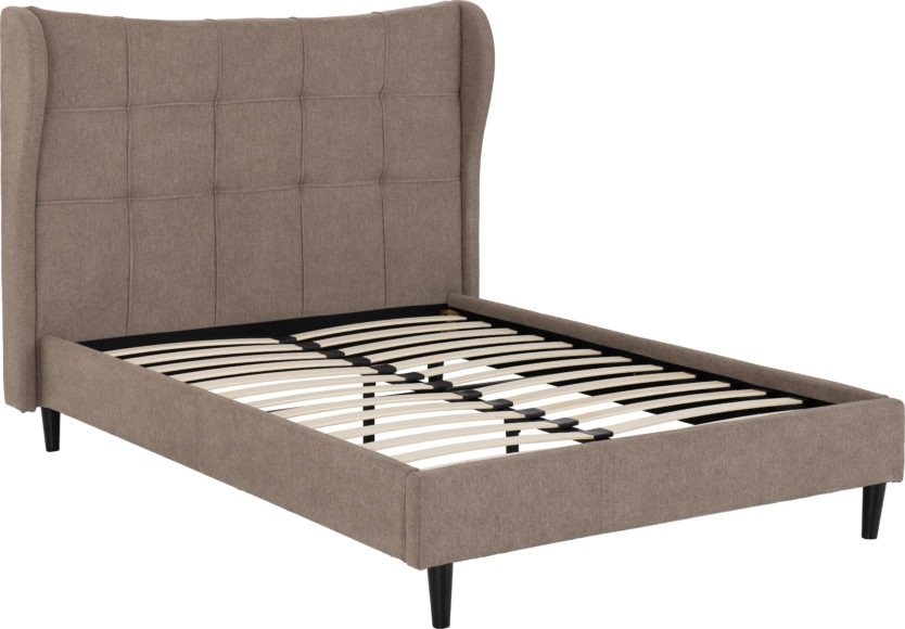 Seconique Verona 4'6" Bed Brown Fabric