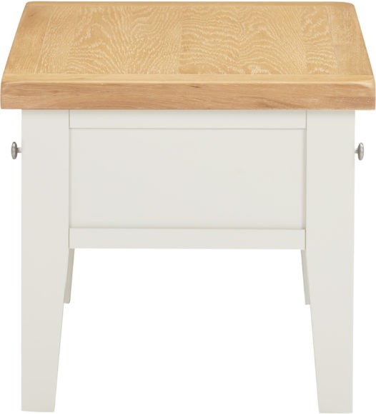 Seconique Windsor 2 Drawer Coffee Table Ivory/Oak