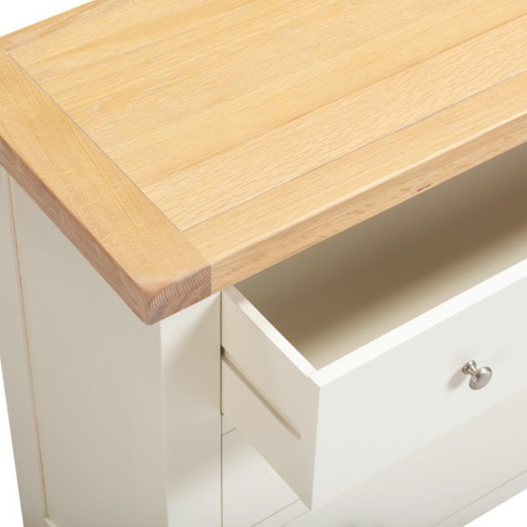 Seconique Windsor 3 Drawer Chest Ivory/Oak