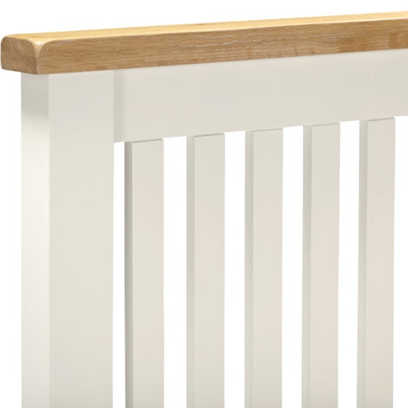 Seconique Windsor 4'6" Bed Low Foot End Ivory/Oak