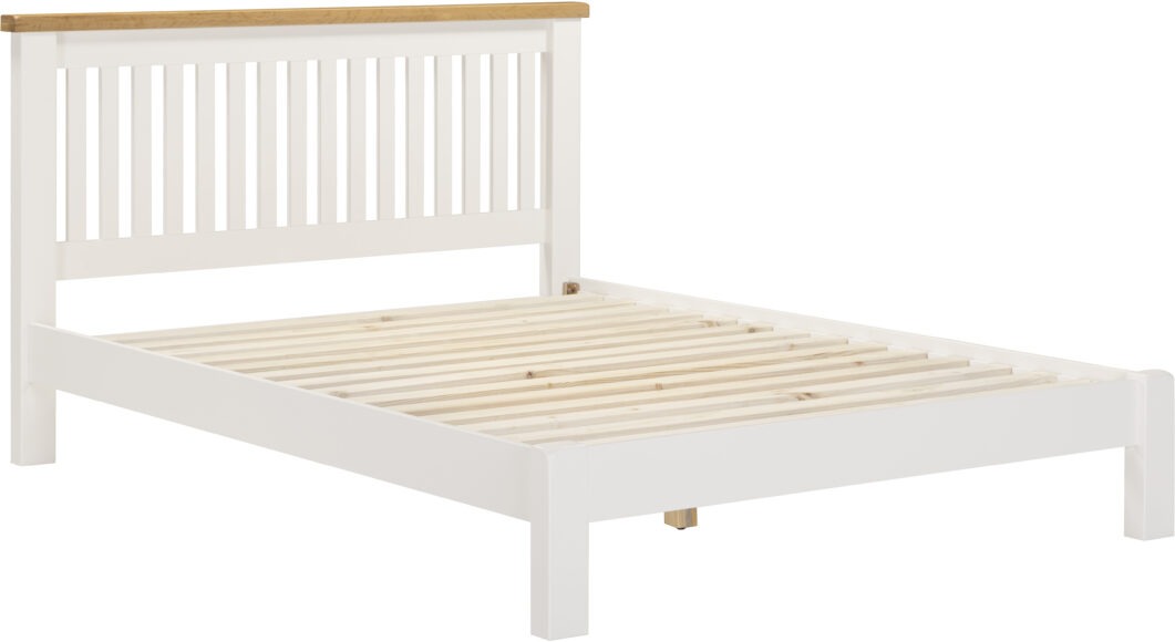 Seconique Windsor 5' Bed Low Foot End Ivory/Oak