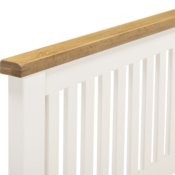 Seconique Windsor 5' Bed Low Foot End Ivory/Oak
