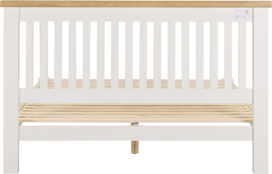 Seconique Windsor 5' Bed Low Foot End Ivory/Oak